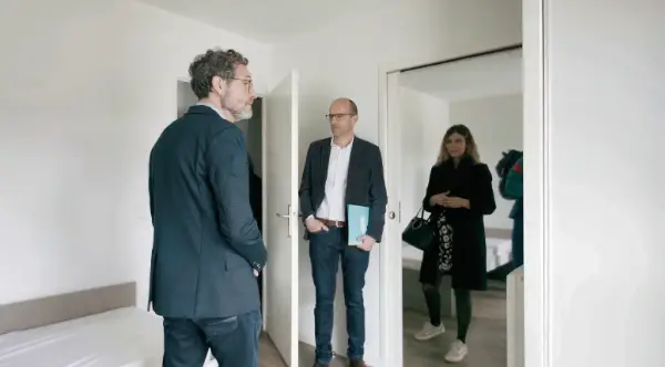 Visite des locaux de la résidence les Galops Visite des locaux de la résidence les Galops