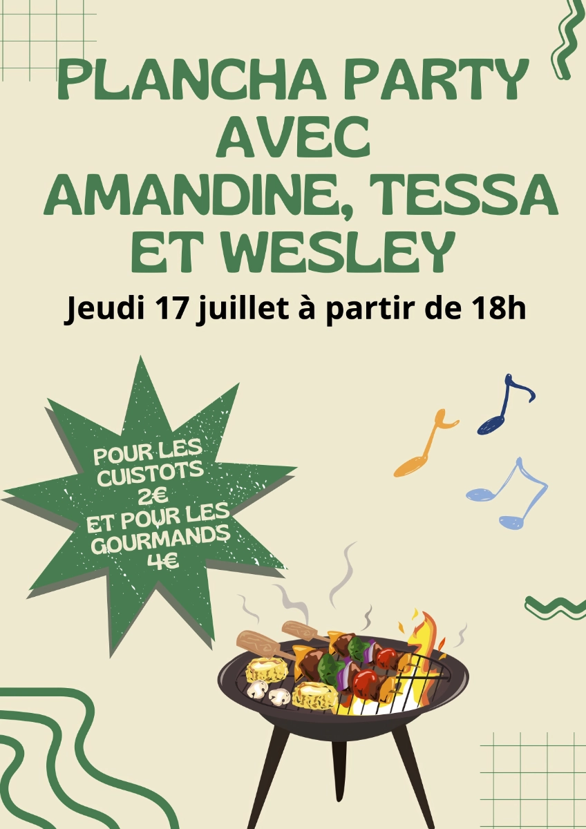 PLANCHA PARTY EN JUILLET