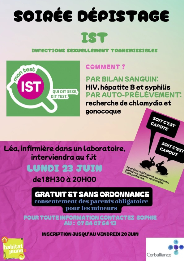 affiche dépistage IST affiche dépistage IST